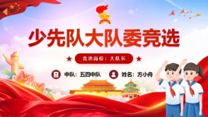 1-00028 红色大队委竞选精品模板+演讲稿