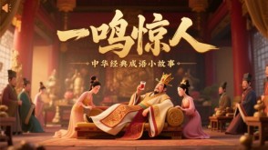 A-0022   《一鸣惊人》成语故事PPT模板