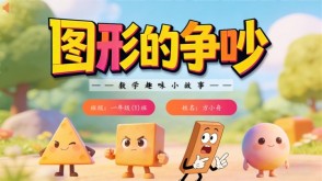 2-00038  一年级数学小故事 图形的争吵