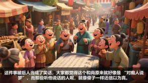 A-0036   《痴人说梦》成语故事PPT模板