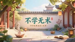 A-0038   《不学无术》成语故事PPT模板