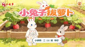 2-0038  《小兔子拔萝卜》一年级
