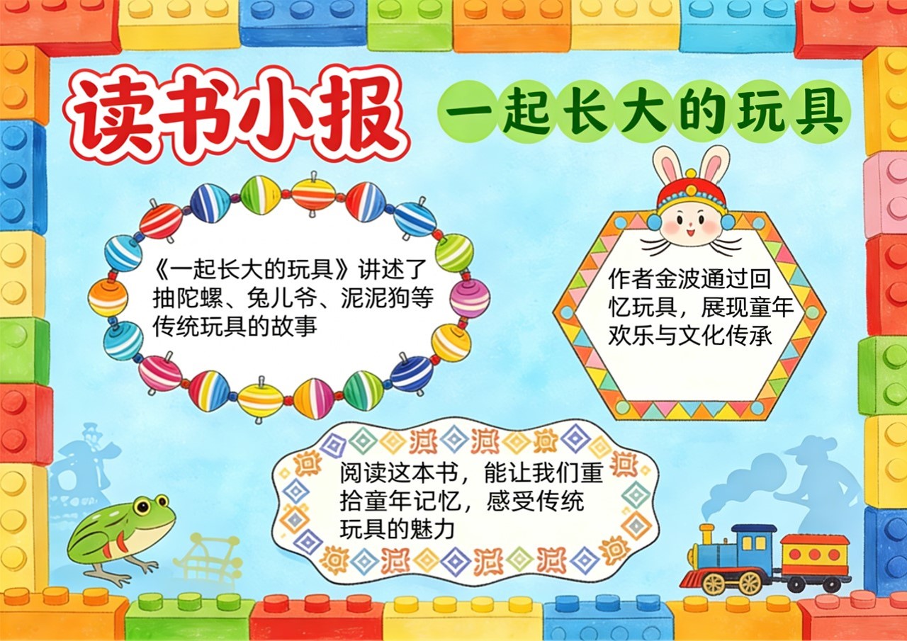 Xb-000063   《一起长大的玩具》读书小报