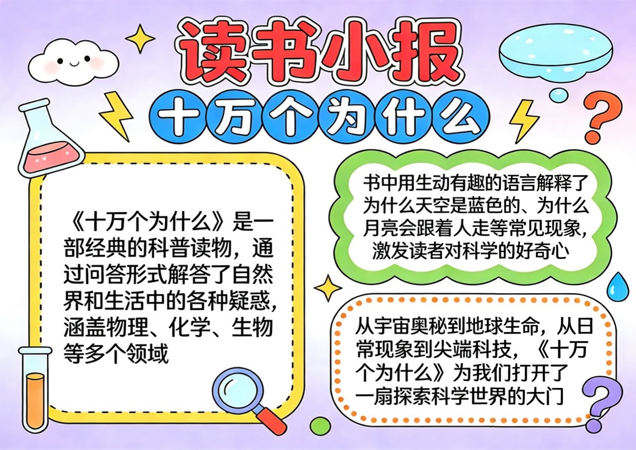 Xb-000101   《十万个为什么》读书小报