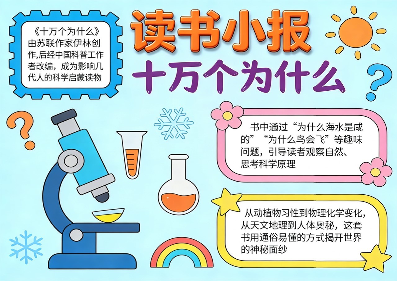 Xb-000102   《十万个为什么》读书小报