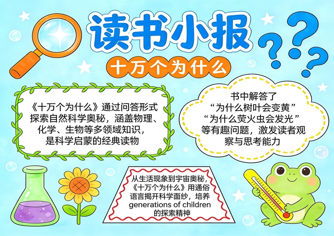 Xb-000104   《十万个为什么》读书小报