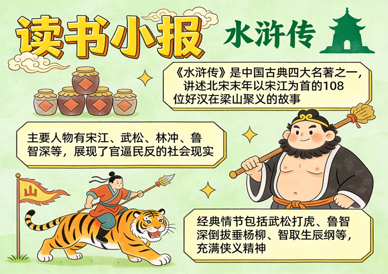 Xb-000122   《水浒传》读书小报