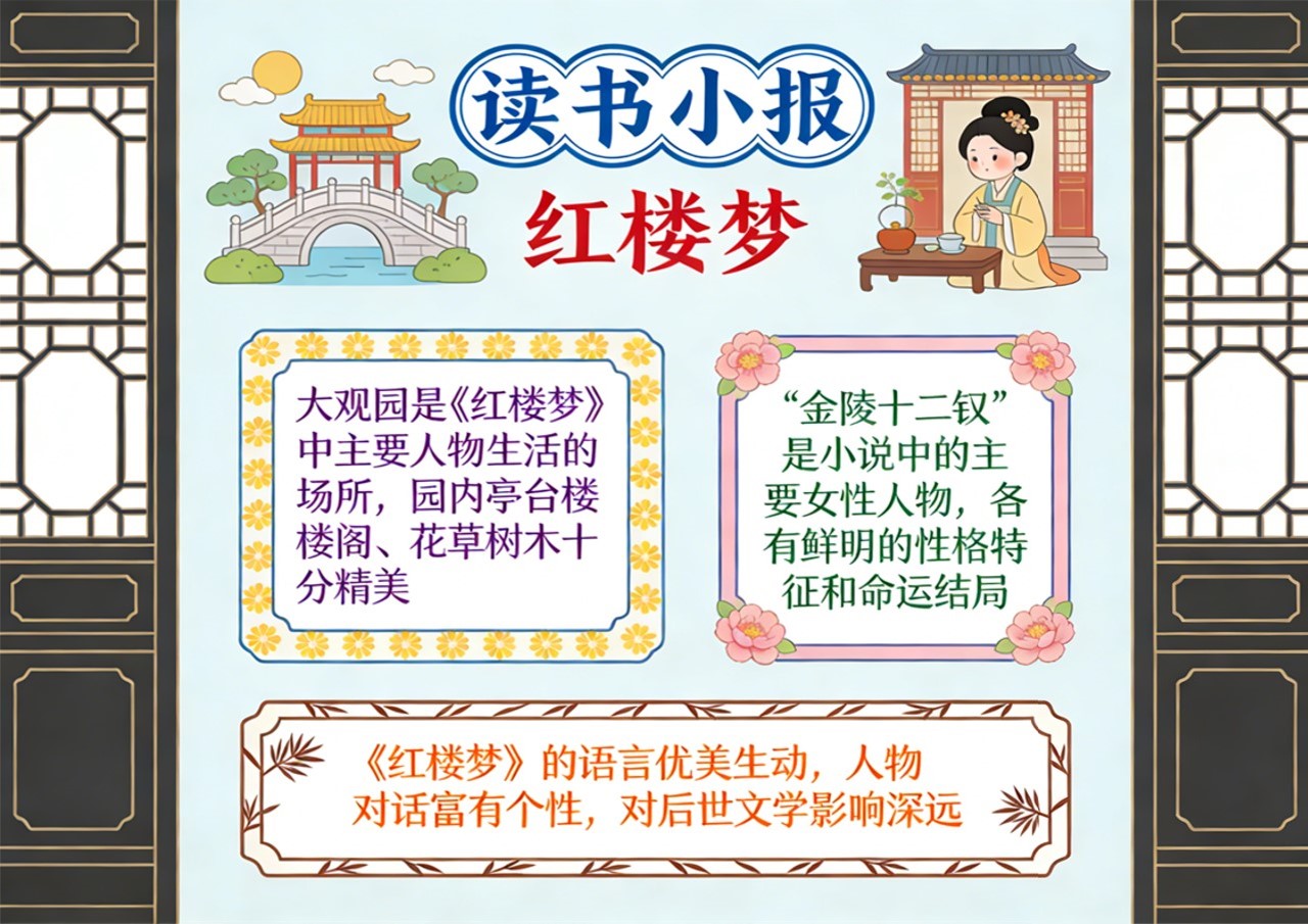 Xb-000129   《红楼梦》读书小报