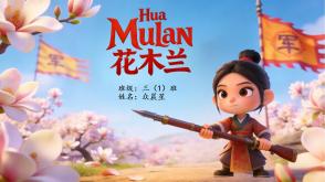 11-000035   英语绘本   《花木兰》