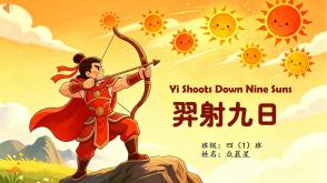 11-000045   英语绘本   《羿射九日》